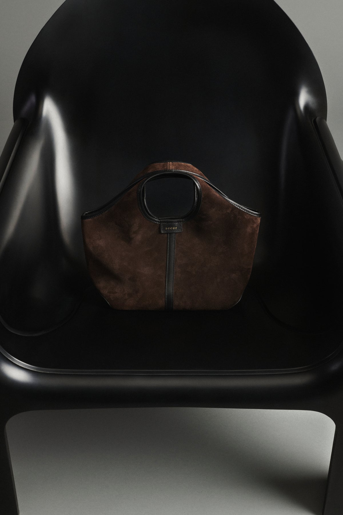 Sac Douce Mini - Marron Foncé - Cuir - Femme vue 6